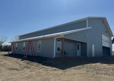 Waldeck Area Post-Frame Shop and Living Quarters